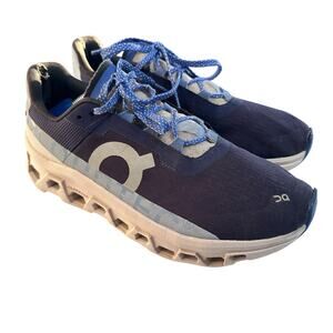 On Running Cloudmonster Women's Blue Road Running Sneaker, Size 10, Pre Loved